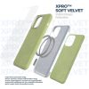XPRO™ Soft Velvet Magsafe tok Apple iPhone 15 Pro készülékhez - Zöld
