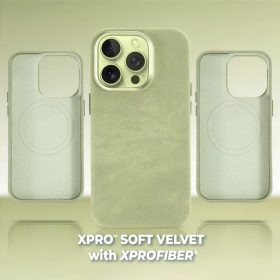   XPRO™ Soft Velvet Magsafe tok Apple iPhone 16 Pro készülékhez - Zöld
