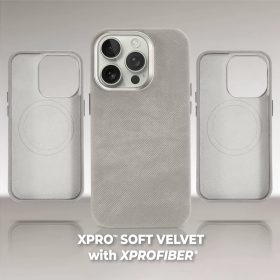   XPRO™ Soft Velvet Magsafe tok Apple iPhone 16 készülékhez - Szürke