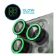 XPRO™ Luminous Prémium Kameravédő Üveg Apple iPhone 15 Pro / Apple iPhone 15 Pro Max készülékhez - Zöld