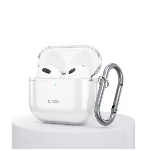 Tech-Protect FlexAir tok Apple AirPods 4 készülékhez Átlátszó