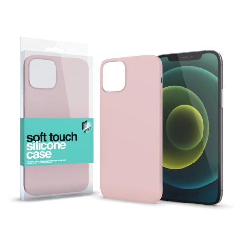 XPRO™ Soft Touch szilikon tok Slim púder pink Apple iPhone 16e készülékhez