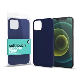   XPRO™ Soft Touch szilikon tok Slim sötétkék Apple iPhone 16e készülékhez