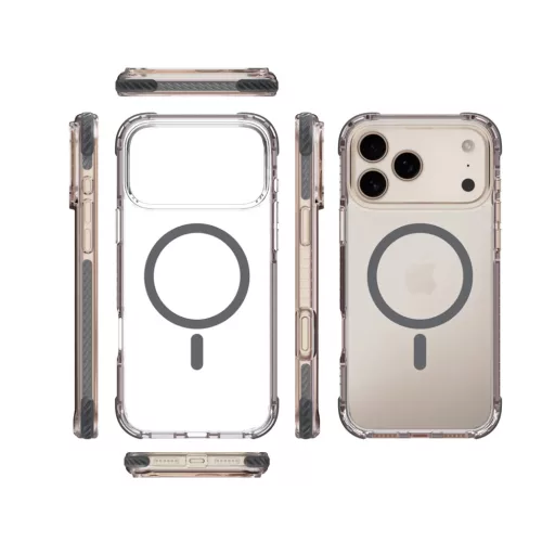 XPRO™ Hybrid Armor MagSafe szilikon tok Apple iPhone 15 Pro készülékhez SZÜRKE