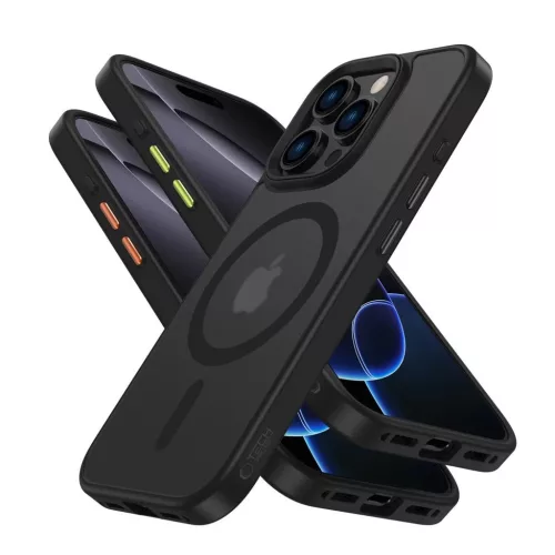 Tech-Protect MAGMAT XT 3 szettes fekete tok Apple iPhone 16 Pro Max készülékhez