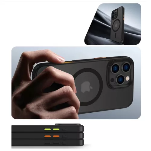 Tech-Protect MAGMAT XT 3 szettes fekete tok Apple iPhone 16 Pro Max készülékhez