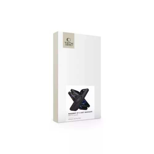 Tech-Protect MAGMAT XT 3 szettes fekete tok Apple iPhone 16 Pro Max készülékhez