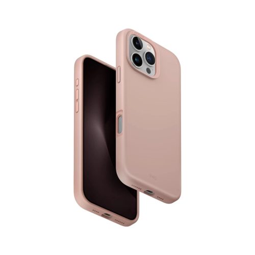 UNIQ Hybrid MagClick Charging Lino Hue tok iPhone 16 Pro Max készülékhez - blush pink