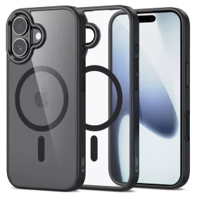   Tech-Protect MAGMAT MAGSAFE tok fekete/átlászó Apple iPhone 17 készülékhez	