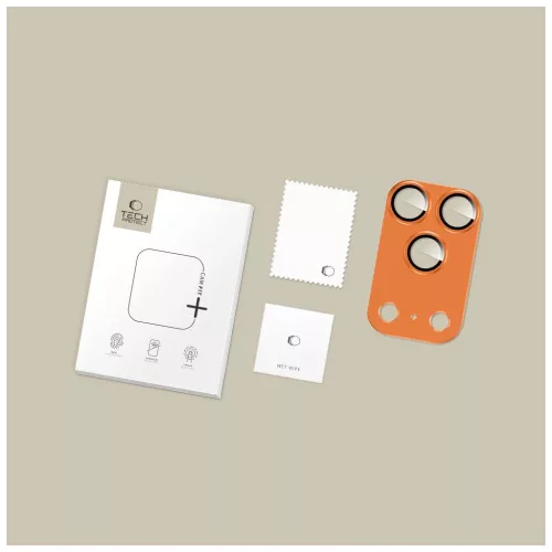 TECH-PROTECT CAMFULL FIT+ iPhone 17 Pro készülékhez kamera védőtok kozmikus narancs