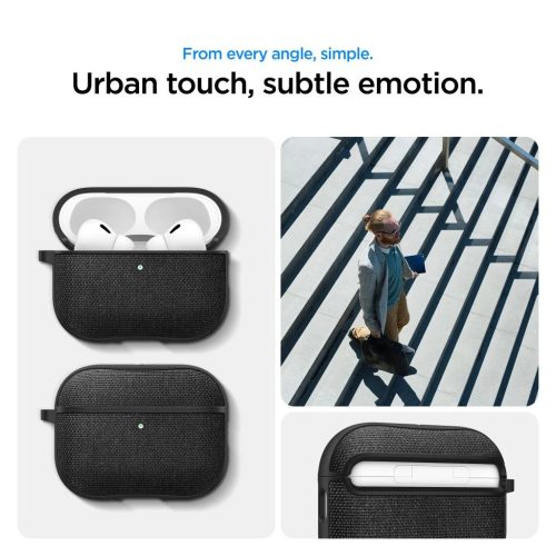 SPIGEN URBAN FIT Apple AirPods Pro 3 készülékhez tok fekete