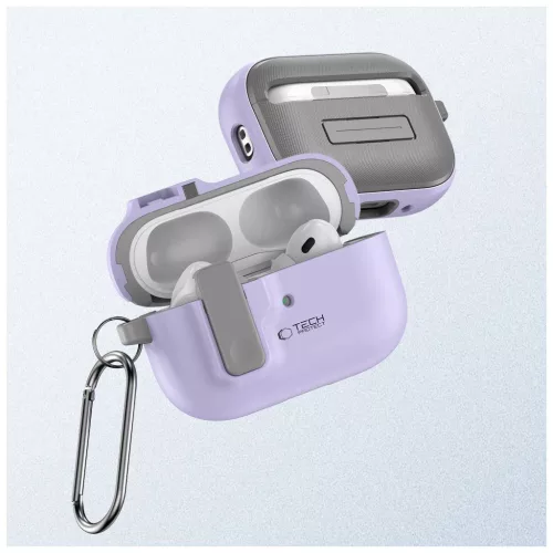 TECH-PROTECT SLIM HOOK Apple AirPods Pro 1/2 készülékhez tok - levendula