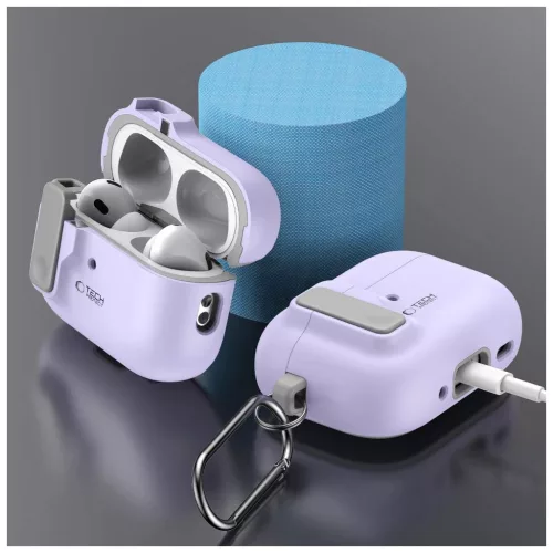 TECH-PROTECT SLIM HOOK Apple AirPods Pro 1/2 készülékhez tok - levendula