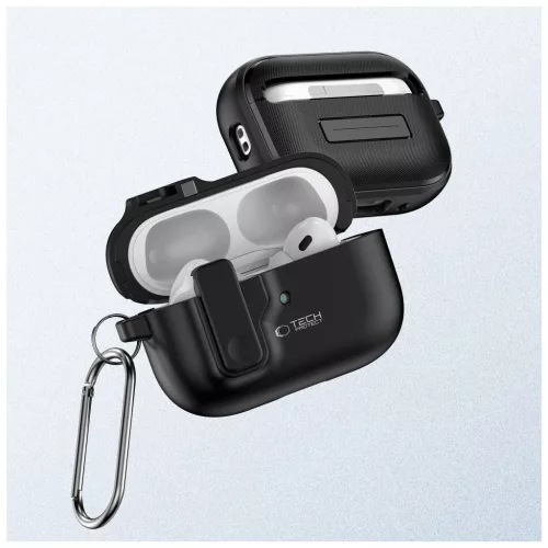 TECH-PROTECT SLIM HOOK APPLE AIRPODS PRO 1/2 készülékhez tok fekete