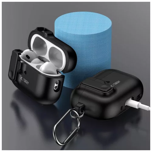 TECH-PROTECT SLIM HOOK APPLE AIRPODS PRO 1/2 készülékhez tok fekete