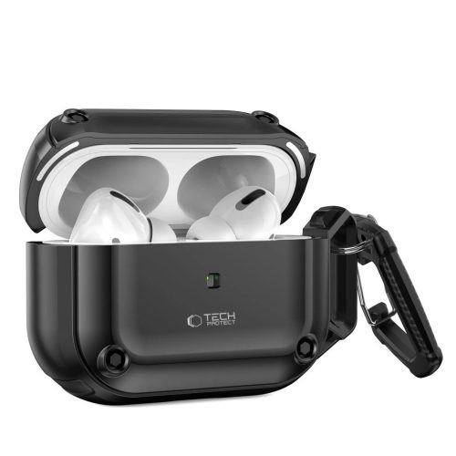 TECH-PROTECT ROUGH HOOK APPLE AIRPODS PRO 1/2 készülékhez tok – fekete
