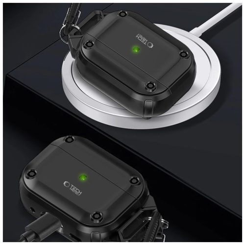 TECH-PROTECT ROUGH HOOK APPLE AIRPODS PRO 1/2 készülékhez tok – fekete