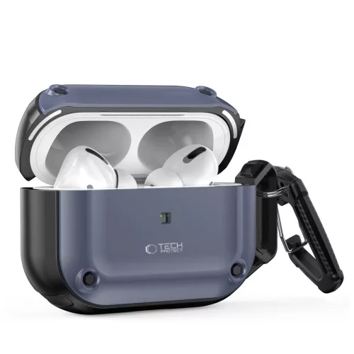 TECH-PROTECT ROUGH HOOK Apple AirPods Pro 1/2 készülékhez tok acélkék