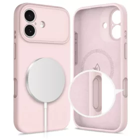   TECH-PROTECT szilikon MagSafe iPhone 17 készülékhez tok rózsaszín gyöngy