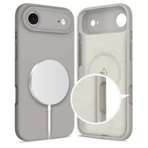 TECH-PROTECT szilikon MagSafe tok iPhone Air készülékhez kőszürke
