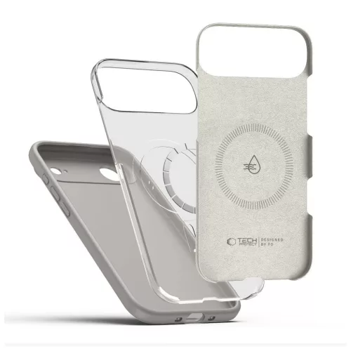 TECH-PROTECT szilikon MagSafe tok iPhone Air készülékhez kőszürke