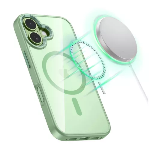 TECH-PROTECT MAGMAT MAGSAFE iPhone 17 készülékhez tok zsálya/átlátszó -