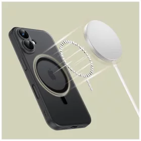   TECH-PROTECT MAGSLIM MAGSAFE iPhone 16 tok készülékhez – matt fekete