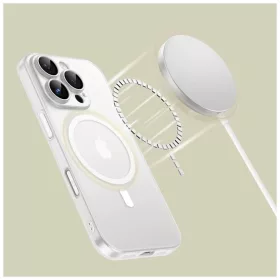   TECH-PROTECT MAGSLIM MAGSAFE iPhone 16 Pro készülékhez tok, matt fehér