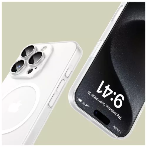 TECH-PROTECT MAGSLIM MAGSAFE iPhone 16 Pro készülékhez tok, matt fehér
