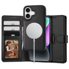   TECH-PROTECT pénztárca tok MagSafe iPhone 16 készülékhez fekete