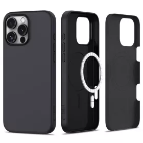   TECH-PROTECT SILICONE MAGSAFE iPhone 16 Pro készülékhez tok matt fekete