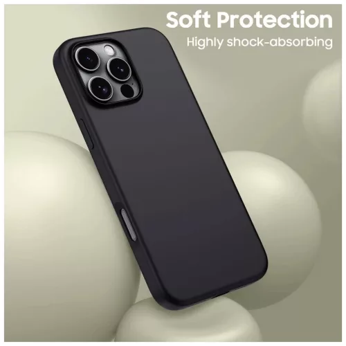 TECH-PROTECT SILICONE MAGSAFE iPhone 16 Pro készülékhez tok matt fekete