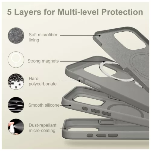 TECH-PROTECT szilikon MagSafe iPhone 16 Pro készülékhez tok Matte Clay