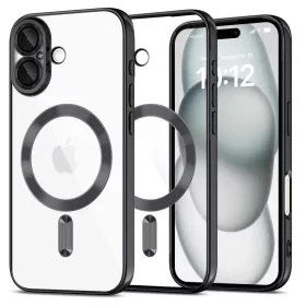   TECH-PROTECT MAGFLEX MAGSAFE iPhone 16 készülékhez tok, fényes fekete