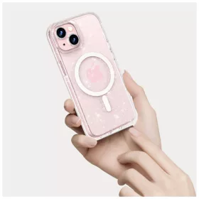   TECH-PROTECT FLEXAIR HYBRID MAGSAFE iPhone 15 készülékhez tok GLITTER CLEAR