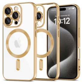   TECH-PROTECT MAGFLEX MAGSAFE iPhone 16 Pro Max készülékhez tok fényes arany