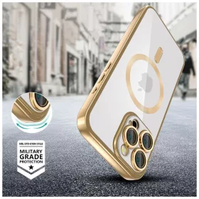   TECH-PROTECT MAGFLEX MAGSAFE iPhone 16 Pro Max készülékhez tok fényes arany
