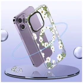   TECH-PROTECT MAGMOOD MAGSAFE iPhone 15 Pro tok készülékhez SPRING DAISY