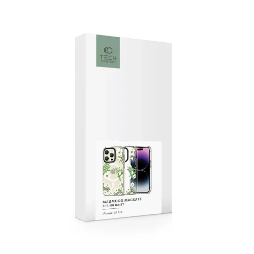 TECH-PROTECT MAGMOOD MAGSAFE iPhone 15 Pro tok készülékhez SPRING DAISY