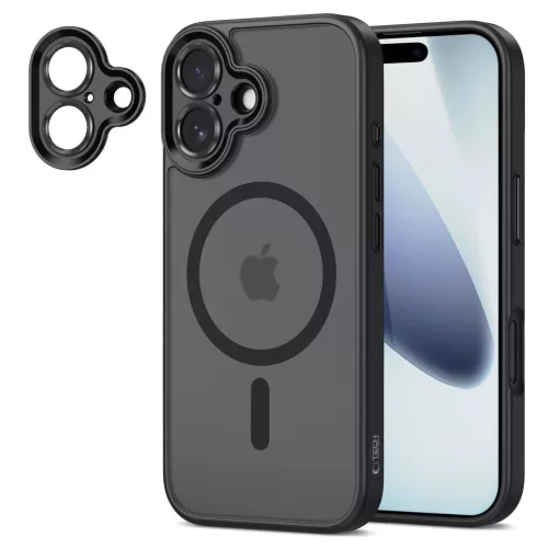 TECH-PROTECT MAGCAM MAGSAFE iPhone 17 készülékhez tok matt fekete