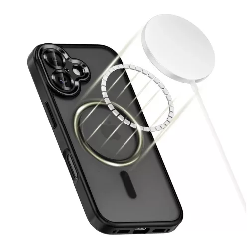 TECH-PROTECT MAGCAM MAGSAFE iPhone 17 készülékhez tok matt fekete