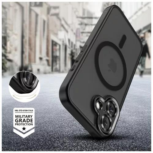 TECH-PROTECT MAGCAM MAGSAFE iPhone 17 készülékhez tok matt fekete