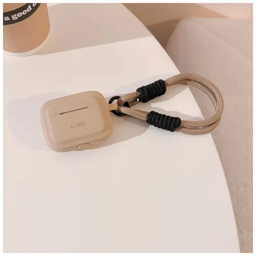 TECH-PROTECT szilikon húr Apple AirPods Pro 1/2 készülékhez kávébarna