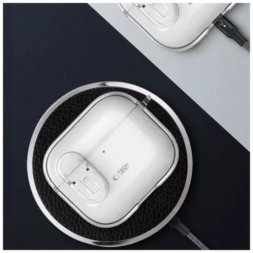 TECH-PROTECT SLIM HOOK APPLE AIRPODS 4 készülékhez átlátszó