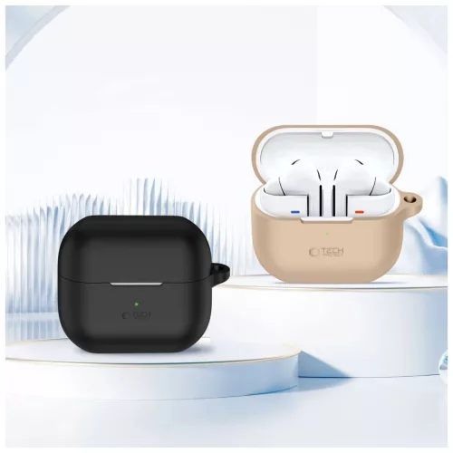 TECH-PROTECT szilikon fülkampó Samsung Galaxy Buds 3 / 3 FE / 3 PRO készülékhez latte barna