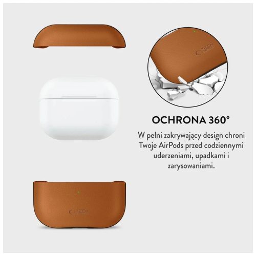 TECH-PROTECT NATURALFIT APPLE AIRPODS PRO 3 tok készülékhez – barna