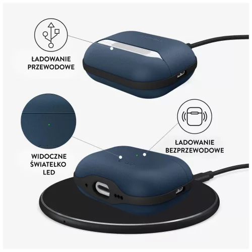 TECH-PROTECT NATURALFIT APPLE AIRPODS PRO 3 készülékhez tok tengerkék