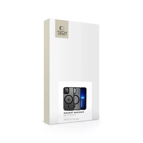 TECH-PROTECT MAGMAT MAGSAFE tok iPhone 12 Pro Max készülékhez matte fekete