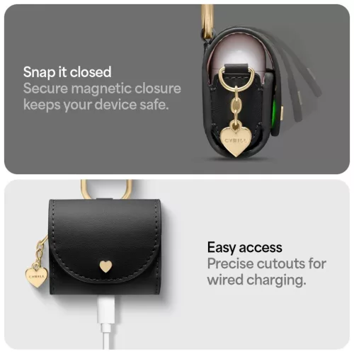 SPIGEN CYRILL MINI BAG APPLE AIRPODS 4 készülékhez fekete