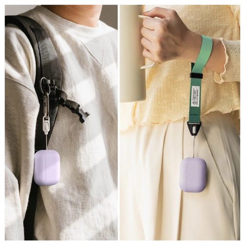 Ringke Silicone Apple AirPods Pro 3 készülékhez tok világos lila